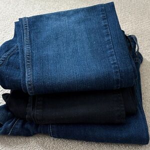 Bundle of Blue and Black Denim Jeans